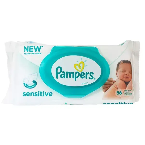 Pampers Sensitive Wipes Pack of 56