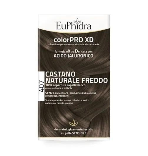 Euphidra ColorPRO XD 407 Castano Naturale Freddo Tintura Per Capelli