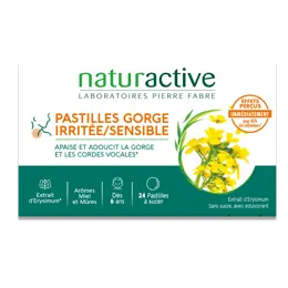 Naturactive VoxylTabs pastilles gorge irritée senssible 24 pastilles sans sucre