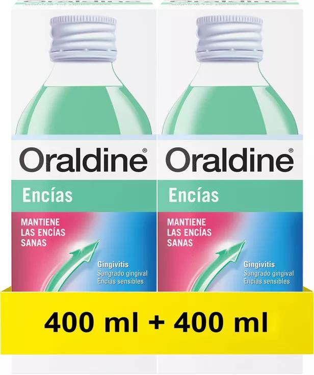 Oraldine Gencives Bain de Bouche Anti-Gingivite 2x400ml