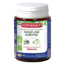 Superdiet Passiflore Aubepine Bio 80 comprimés