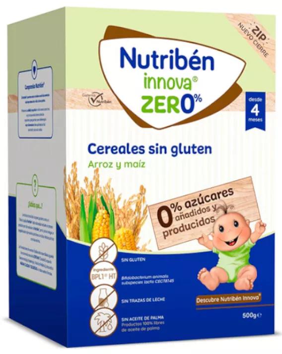 Nutribén Innova Papilla Zero% de Cereales sin Gluten +4m 500 gr