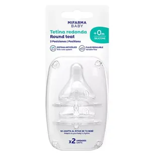 Ciucciuccio Mifarma Baby a flusso variabile a 3 posizioni +0m 2 unità