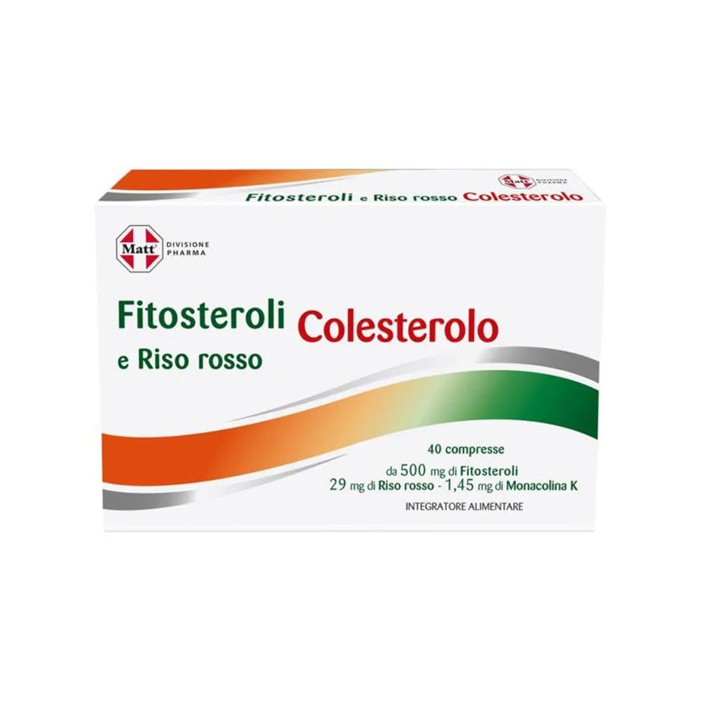 Matt Pharma Fitosteroli E Riso Rosso Integratore Colesterolo 40 Compresse