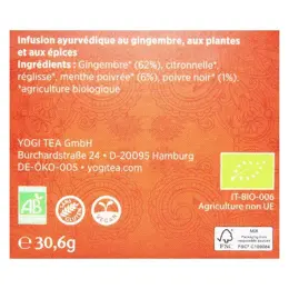 Yogi Tea Gingembre 17 sachets