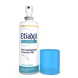 ETIAXIL Déodorant Anti-Transpirant Protection 48h Pieds 100ml