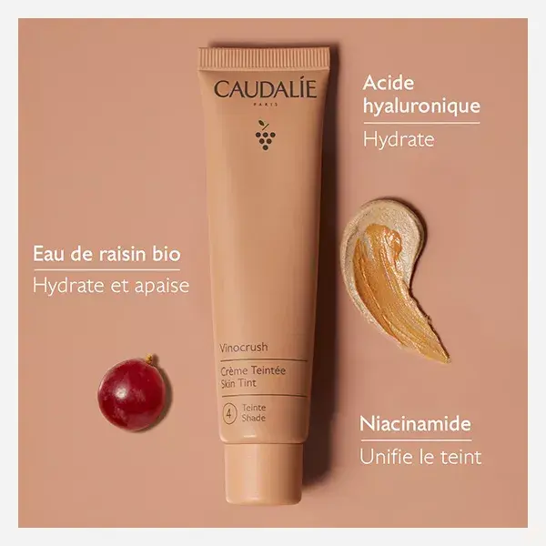 Caudalie Vinocrush Crème Teintée - Teinte 4 - 30mL