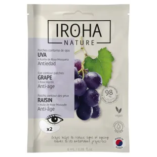 Iroha Nature Anti-Aging Eye Patches Grape 1 Pair