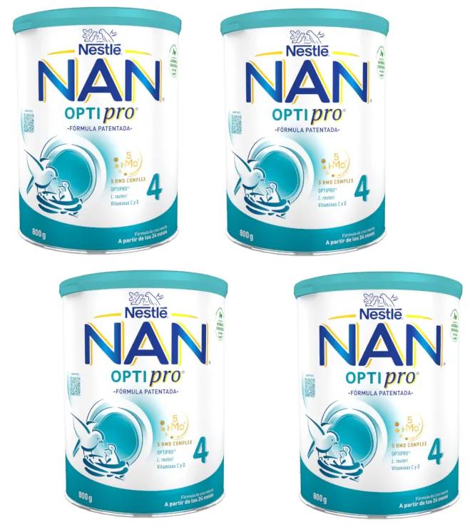 Nestlé Nan Optipro 4 Lait de Croissance 4x800 gr