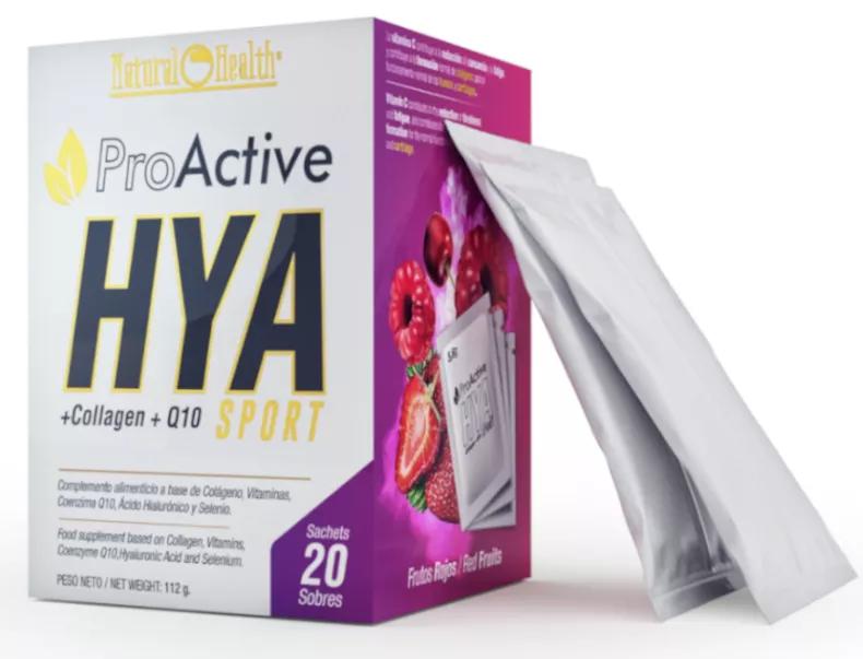 Nutrição da Hipertrofia HYA Sport Pro Active Articular Sabor Frutos Vermelhos 20 Ampolas