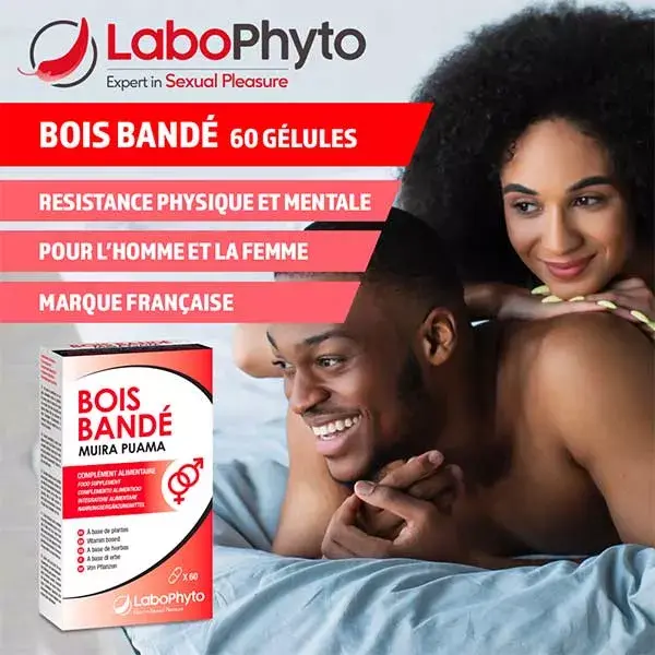 Labophyto MUIRA PUAMA / BOIS BANDE - cure aphrodisiaque mixte - 60 gélules