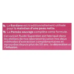 Superdiet Bardane Pensée Sauvage Bio 20 ampoules