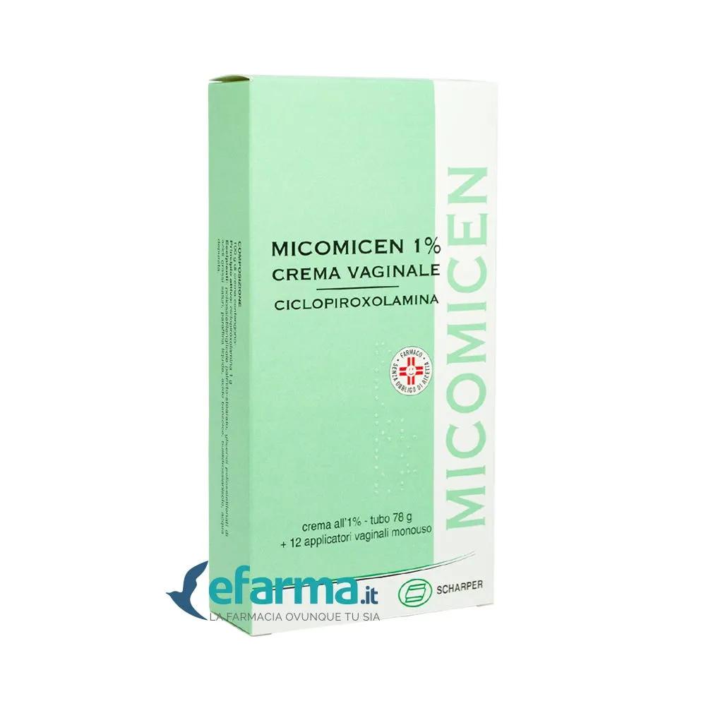 Micomicen Crema Vaginale Ciclopiroxolamina 78 gr + 12 applicatori