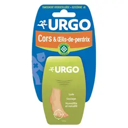 Urgo Pieds Mains Cors et Oeils de Perdrix Pansement Hydrocolloïde 5 unités