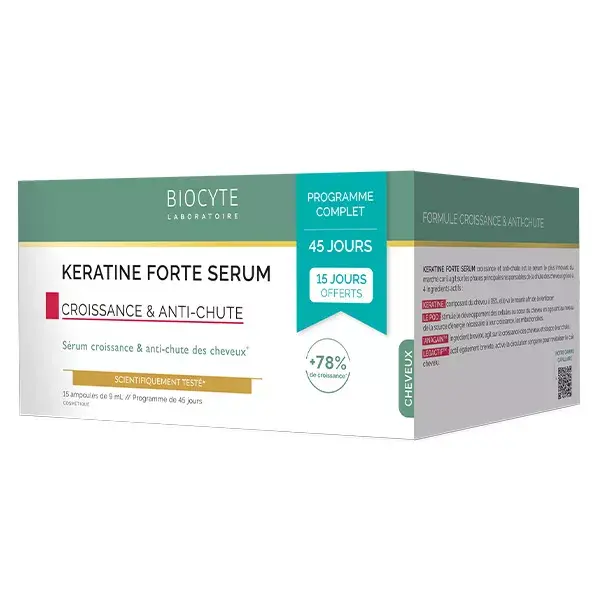 Biocyte keratin anti-hair loss Serum Lot of 3 x 5 bulbs