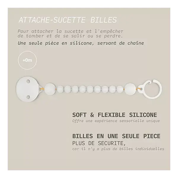 Suavinex Attache-Sucette Silicone Colour Essence Tuile