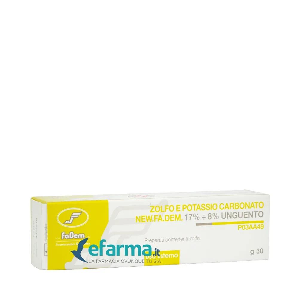 New Fa Dem Zolfo e Potassio Carbonato Unguento 30g