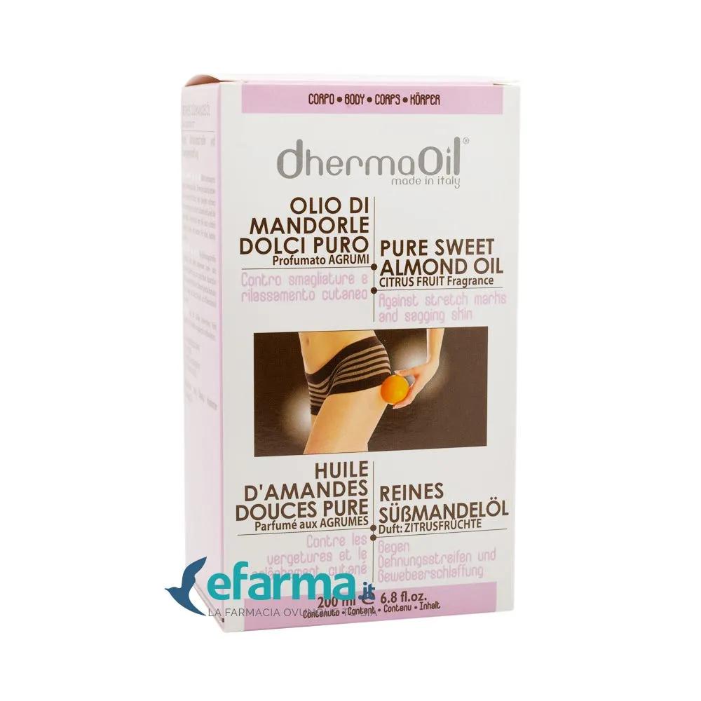 DhermaOil Olio di Mandorle Dolci Puro Profumato Agrumi 200 ml