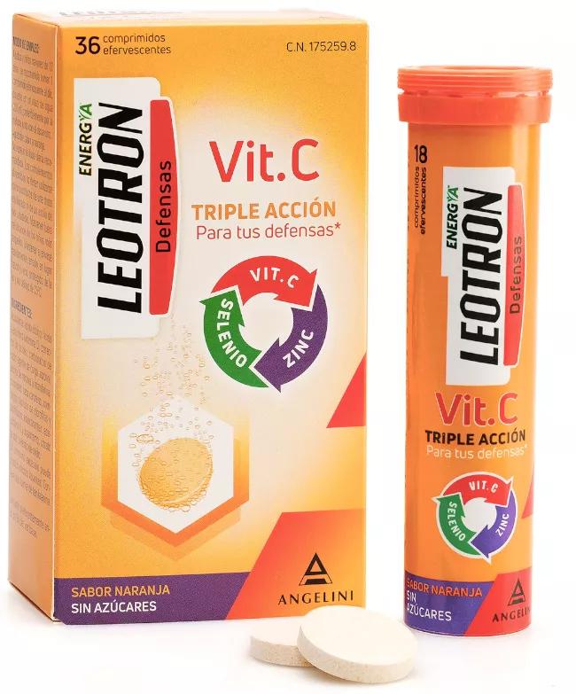 Comprimés effervescents de vitamine C 36 Leotron