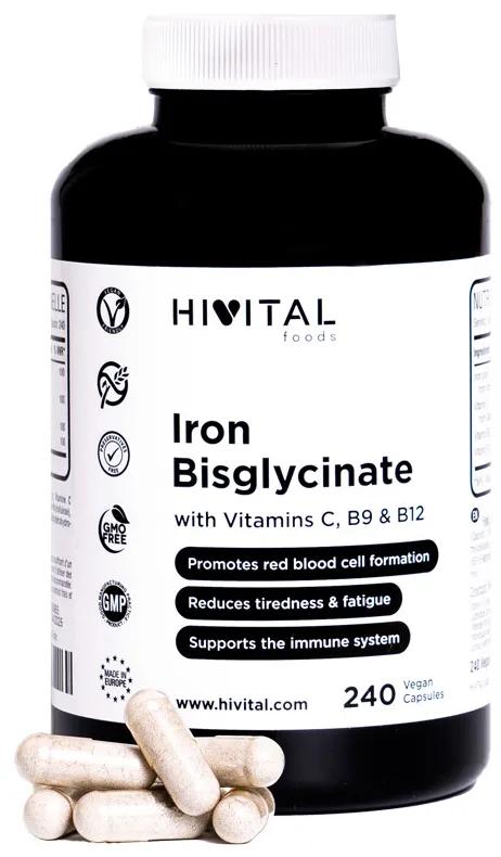 Hivital Iron with Vitamins C, B12 and Folic Acid 240 Vegan Capsules