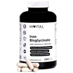 Hivital Iron with Vitamins C, B12 and Folic Acid 240 Vegan Capsules