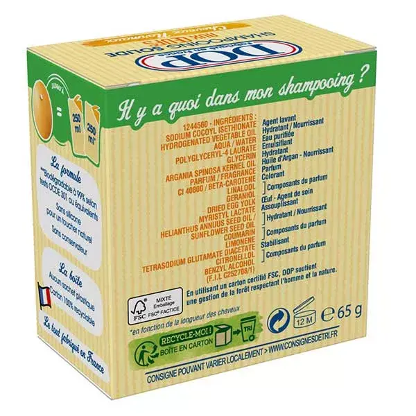 DOP Shampoing Solide aux Oeufs 65g
