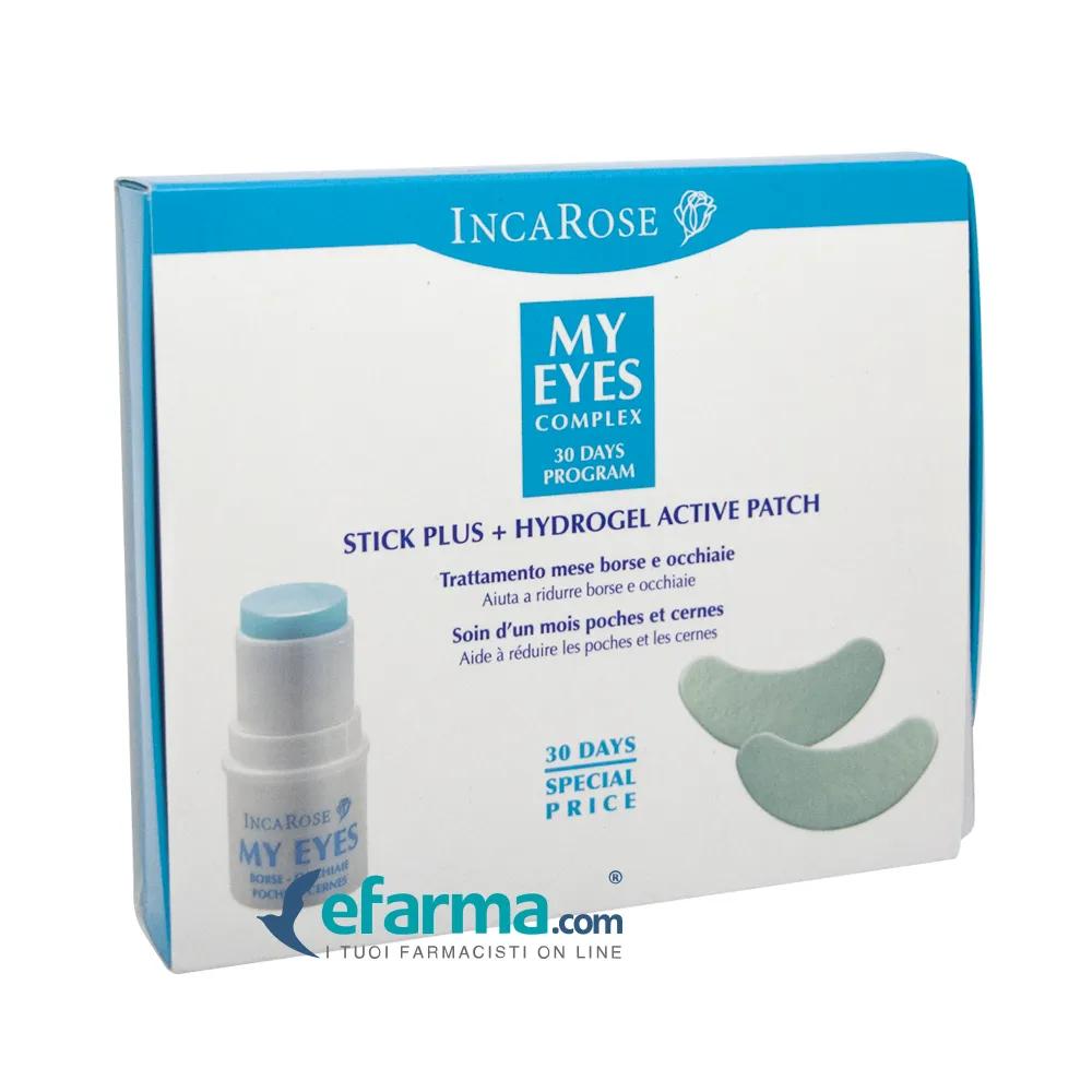 IncaRose My Eyes Complex 30 Days Kit Anti Borse e Antiocchiaie 1 Stick + 4 Active Patch