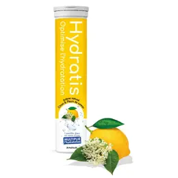 Hydratis Solution d'Hydratation Citron & Fleurs de Sureau 20 pastilles