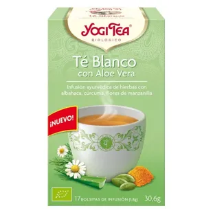 Yogi Tea Té Blanco con Aloe Vera 17 Bolsitas