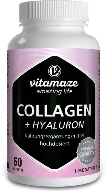 Vitamaze Colágeno 300 mg + Ácido Hialurónico 60 Cápsulas