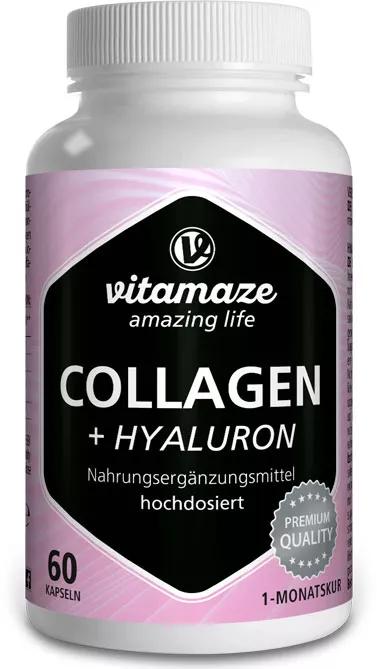 Vitamaze Collagène 300 mg + Acide Hyaluronique 60 Gélules