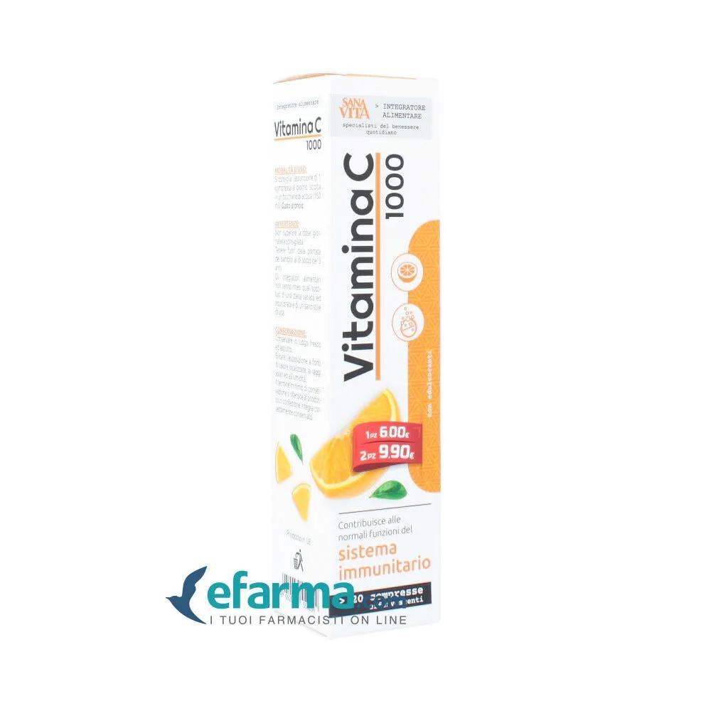 Sanavita Vitamina C Integratore 20 Compresse Effervescenti