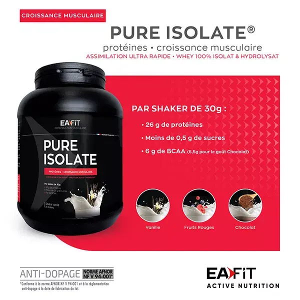 Limone di EAFIT 100% Whey Isolate gusto 750g