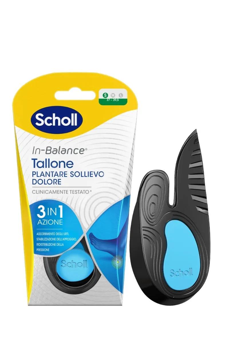 Scholl Plantari In-Balance Sollievo Dolore Tallone e Tendine di Achille Taglia S