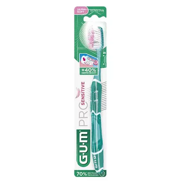 Brosse à dents GUM® PRO SENSITIVE Ultra-Souple 15/100e