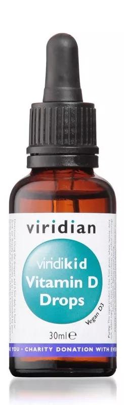ViriKid Vitamine D3 Vegan 400 UI Viridian 30ml