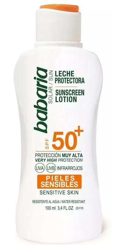Babaria Zonnebrandmelk SPF50+ Gevoelige Huid 100 ml