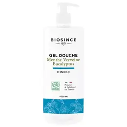 Biosince 1975 Gel Douche Corps & Cheveux Menthe Eucalyptus Verveine Bio 1L