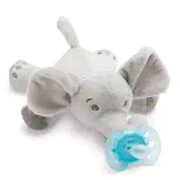 Avent Sucette + Doudou 0-6 Mois Eléphant