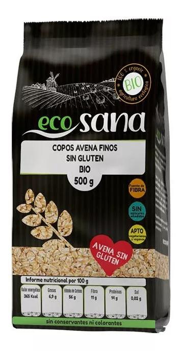 Ecosana Copos de Avena Finos Sin Gluten Bio 500 gr