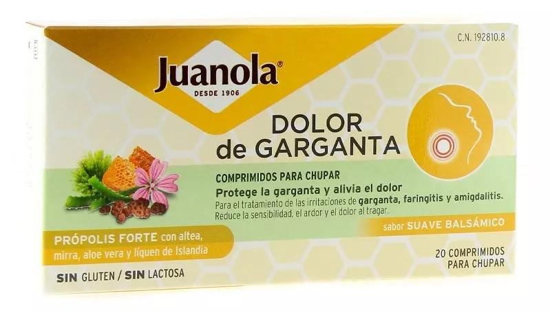 Juanola Dor de Garganta 20 Comprimidos Para Chupar