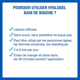 Hyalugel Bain de Bouche Aphtes Petites Plaies 100ml + 50ml Offert