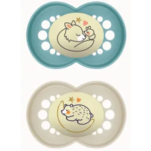 MAM Original Night Látex Chupeta Neutro Mate +6m 2 pcs