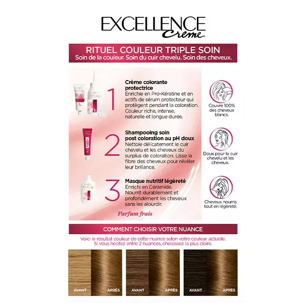 L'Oréal Excellence Cream Dark Blonde Haircolour 6.30