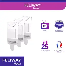 FELIWAY Help! Pack éco 3 cartouches Anti-stress chat ponctuel 3x7 jours