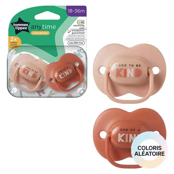 Tommee Tippee Closer To Nature Classic Pacifier 18-36m Mixed Pack of 2