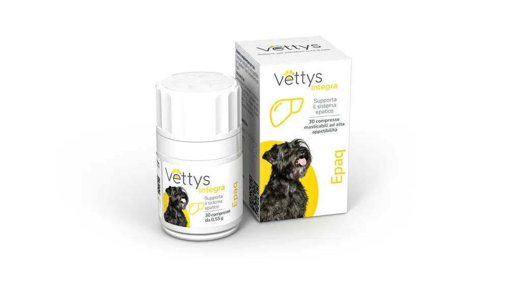 Vettys Integra Epaq Cane Integratore per il Sistema Epatico 30 Compresse