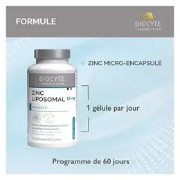 Biocyte Zinc Liposomé 60 gélules