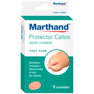 Marthand Foot Care Ovaler Hornhautschutz aus Stoff, 9 Einheiten