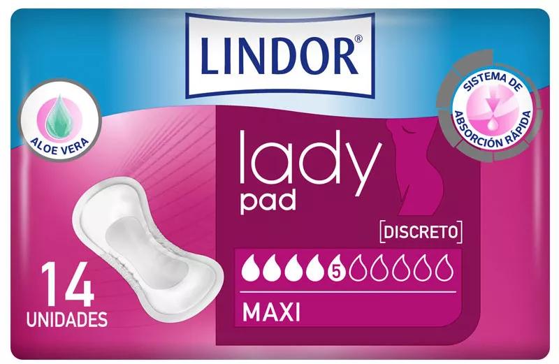 Lindor Compresas Lady Pad Maxi 14 uds